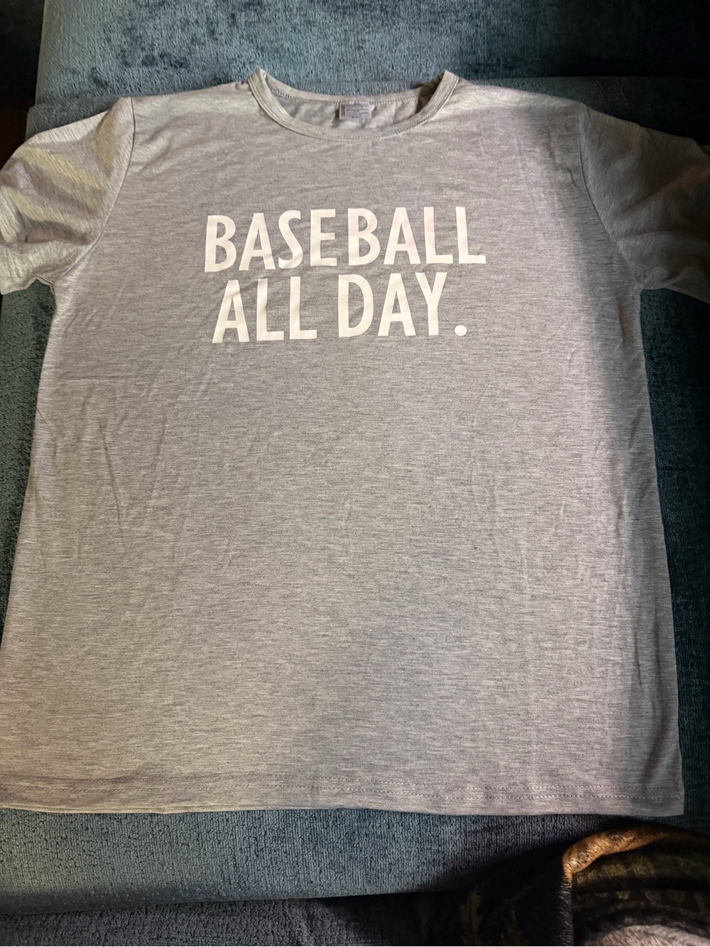 Baseball All Day Grey Kids Tee